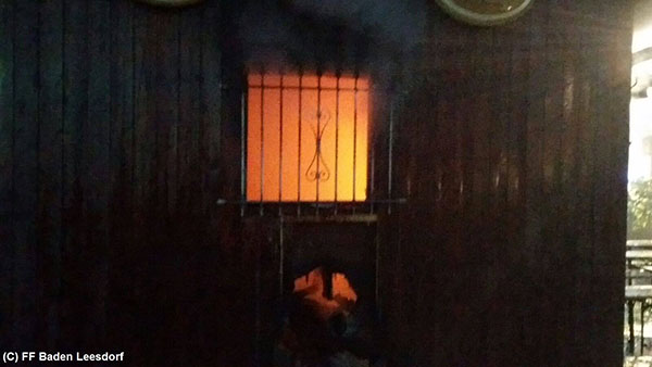 20150822 Geschaeftsbrand Baden Haidhofsiedlung  Foto: © FF Baden-Leesdorf