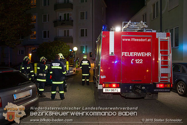 20151028 Brand in Wohnhausanlage Günselsdorf  Foto: © Stefan Schneider