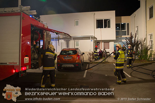 20151028 Brand in Wohnhausanlage Günselsdorf  Foto: © Stefan Schneider