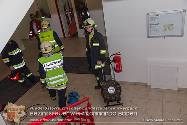 20151028 Brand in Wohnhausanlage Günselsdorf  Foto: © Christopher Neumayer FF Günselsdorf