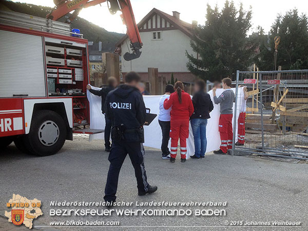 20151111 Arbeitsunfall Berndorf  Foto: © Johannes Weinbauer