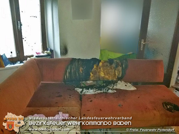 20151113 Wohnungsbrand in Pottendorf  Foto: © Freiwillige Feuerwehr Pottendorf
