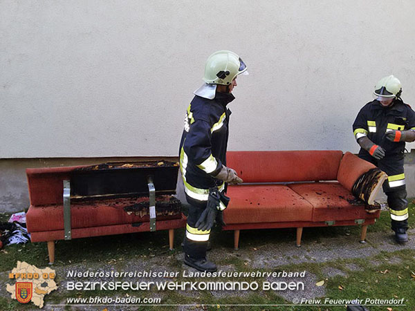 20151113 Wohnungsbrand in Pottendorf  Foto: © Freiwillige Feuerwehr Pottendorf