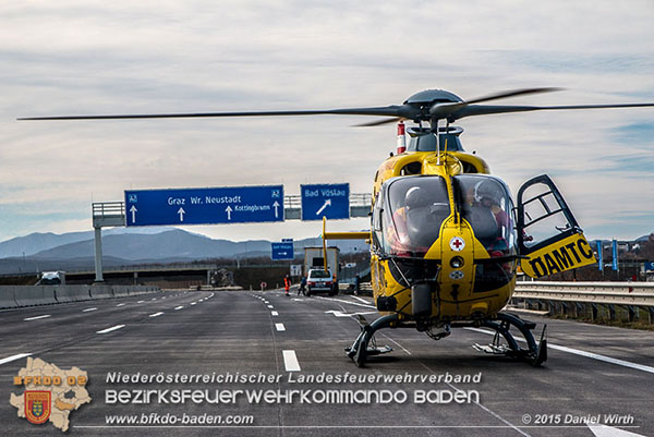20151116 Lkw Auffahrunfall auf der A2 vor Bad Vöslau RFb Süd   Foto: Daniel Wirth