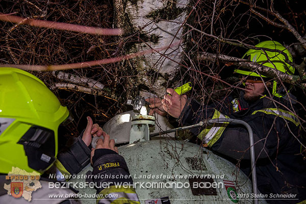 20151201_Sturmeinsatz_Baum auf Fluessiggastank gestuerzt in Baden  Foto: © Stefan Schneider