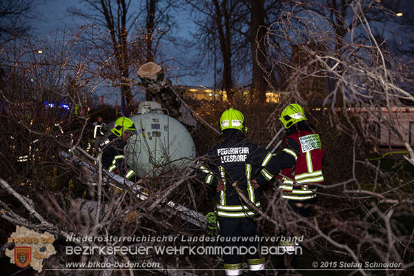 20151201_Sturmeinsatz_Baum auf Fluessiggastank gestuerzt in Baden Foto: © Stefan Schneider 20151201_Sturmeinsatz_Baum auf Fluessiggastank gestuerzt in Baden Foto: © Stefan Schneider