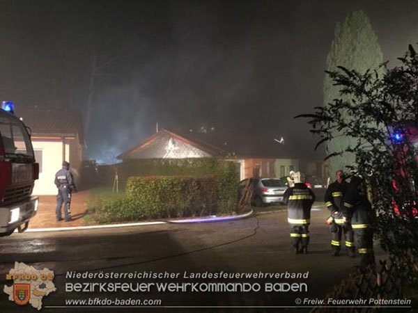 20151207 Dachstuhlbrand in Lindabrunn  Foto: © M.Hauer/M.Grabner FF Pottenstein 