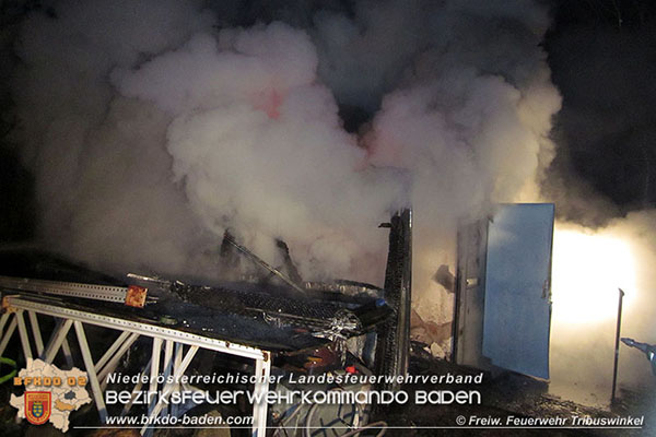 20151231 Schuppenbrand in Trbuswinkel  Foto: © FF Tribuswinkel