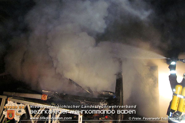 20151231 Schuppenbrand in Trbuswinkel  Foto: © FF Tribuswinkel