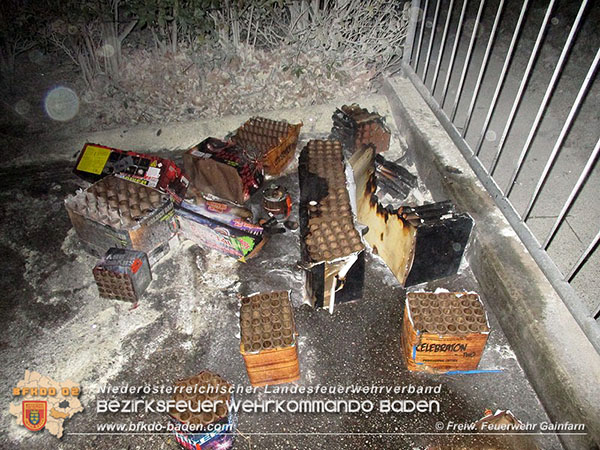 20160101 Kleinbrand in Gainfarn  Foto: © 2016 FF Gainfarn