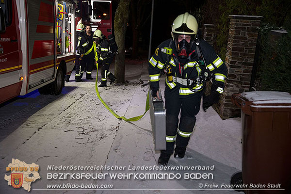 20160103 Wohnungsbrand in Baden  Foto: © Freiwillige Feuerwehr Baden-Stadt
