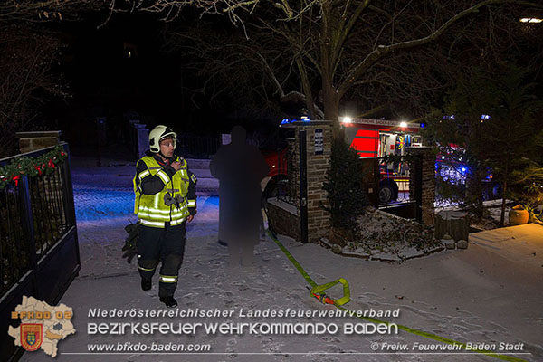 20160103 Wohnungsbrand in Baden  Foto: © Freiwillige Feuerwehr Baden-Stadt