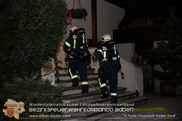 20160103 Wohnungsbrand in Baden  Foto: © Freiwillige Feuerwehr Baden-Stadt