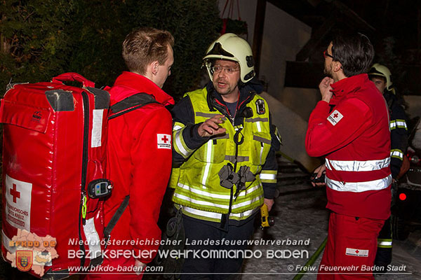 20160103 Wohnungsbrand in Baden  Foto: © Freiwillige Feuerwehr Baden-Stadt