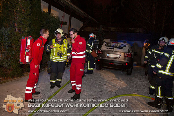 20160103 Wohnungsbrand in Baden  Foto: © Freiwillige Feuerwehr Baden-Stadt