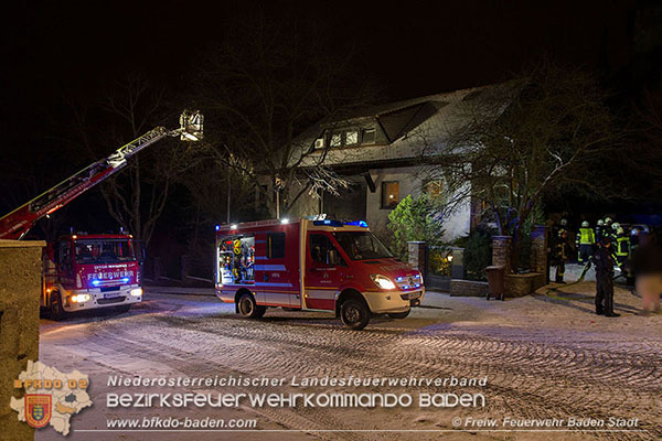 20160103 Wohnungsbrand in Baden  Foto: © Freiwillige Feuerwehr Baden-Stadt