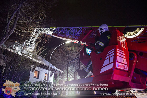 20160103 Wohnungsbrand in Baden  Foto: © Freiwillige Feuerwehr Baden-Stadt