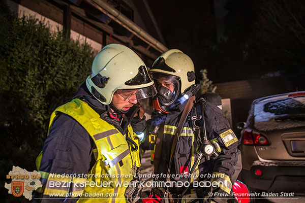 20160103 Wohnungsbrand in Baden  Foto: © Freiwillige Feuerwehr Baden-Stadt
