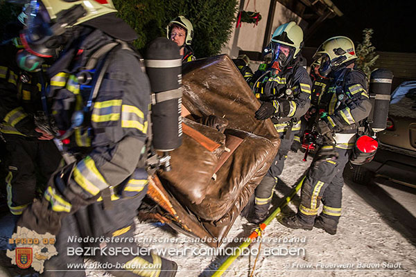 20160103 Wohnungsbrand in Baden  Foto: © Freiwillige Feuerwehr Baden-Stadt