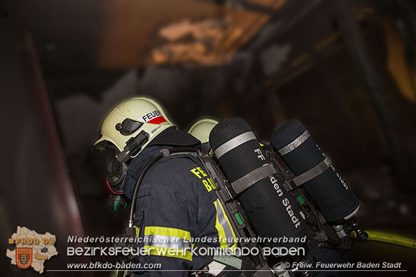 20160103 Wohnungsbrand in Baden  Foto: © Freiwillige Feuerwehr Baden-Stadt