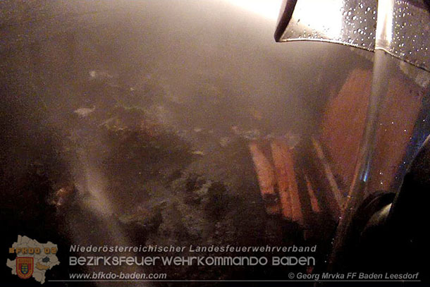 20160110 Müllinselbrand in Baden Leesdorf   Foto: © Georg Mrvka FF Baden-Leesdorf