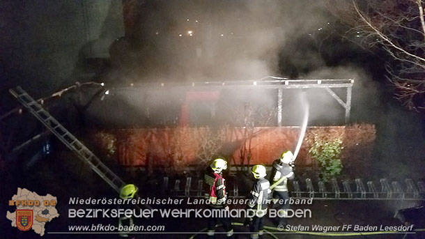 20160110 Müllinselbrand in Baden Leesdorf   Foto: © Stefan Wagner FF Baden-Leesdorf