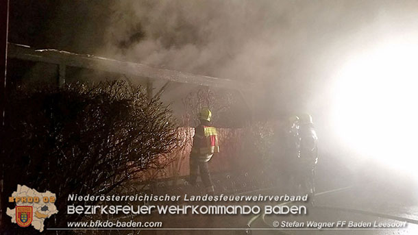 20160110 Müllinselbrand in Baden Leesdorf   Foto: © Stefan Wagner FF Baden-Leesdorf