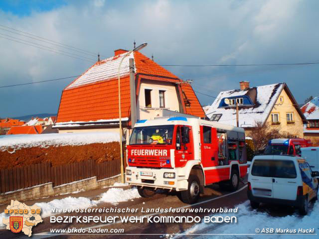 20160121 Brand eines Wintergarten bei Wohnhaus in Berndorf   Foto: © ASB ÖA Markus Hackl FF Pottenstein