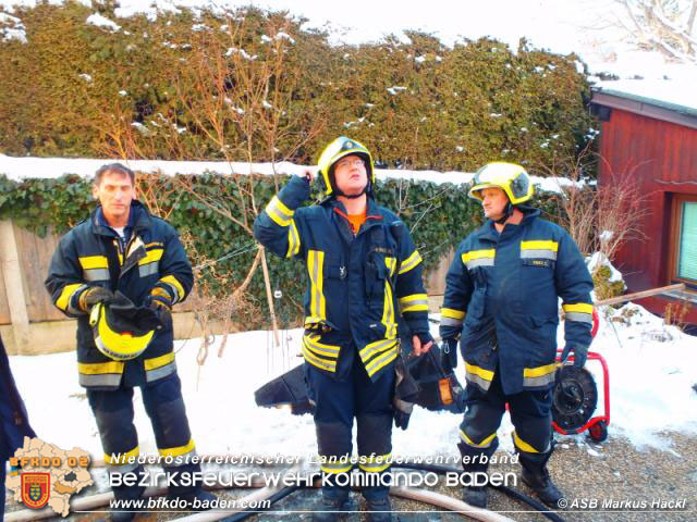 20160121 Brand eines Wintergarten bei Wohnhaus in Berndorf   Foto: © ASB ÖA Markus Hackl FF Pottenstein