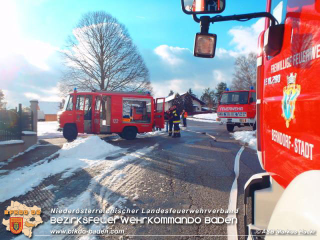 20160121 Brand eines Wintergarten bei Wohnhaus in Berndorf   Foto: © ASB ÖA Markus Hackl FF Pottenstein