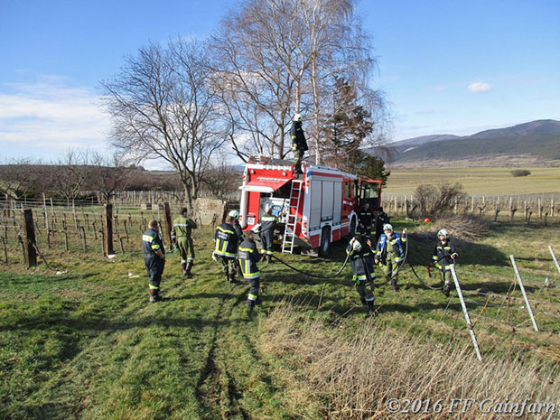 20160213 Brandeinsatz in Gainfarn  Foto: © FF Gainfarn