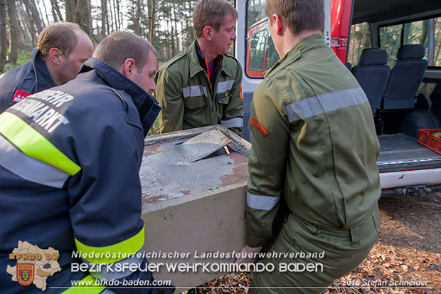 20160314 Tresorbergung aus Waldstück im Gemeindegebiet Maria Raisenmarkt  Foto: © Stefan Schneider