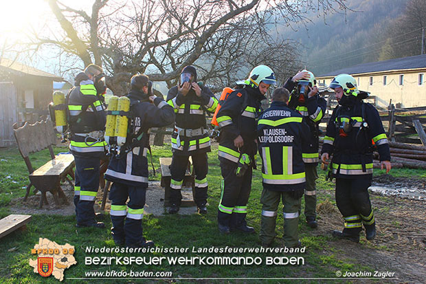 20160402 Garagenbrand auf Bauernhof in Klausen-Leopoldsdorf  Foto: © Joachim Zagler