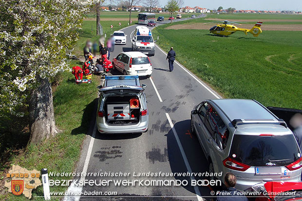 20160411 Verkehrsunfall L154 Guenselsdorf   Foto: © Christopher Neumayer FF Guenselsdorf
