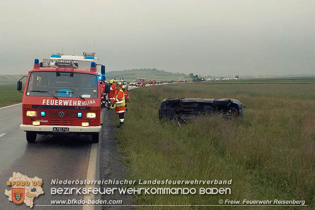 20160512 Verkehrsunfall Reisenberg-Gramatneusiedl  Foto: © FF Reisenberg