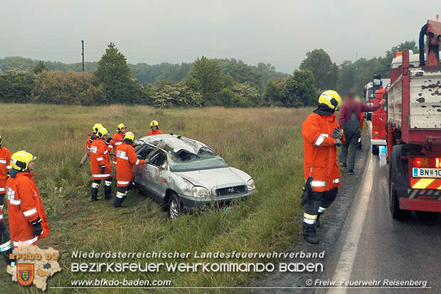 20160512 Verkehrsunfall Reisenberg-Gramatneusiedl  Foto: © FF Reisenberg