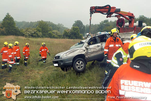 20160512 Verkehrsunfall Reisenberg-Gramatneusiedl  Foto: © FF Reisenberg