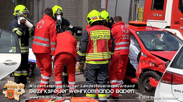 20160517 Verkehrsunfall in Baden  Foto: © Stefan Schneider