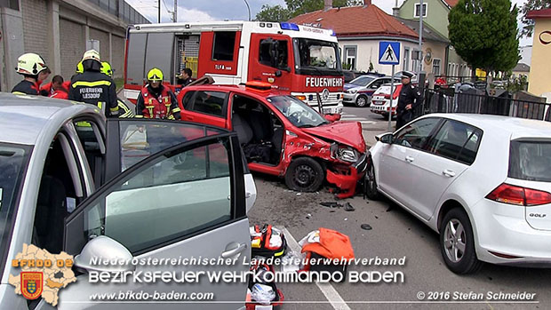 20160517 Verkehrsunfall in Baden  Foto: © Stefan Schneider