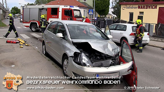 20160517 Verkehrsunfall in Baden  Foto: © Stefan Schneider