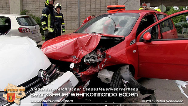 20160517 Verkehrsunfall in Baden  Foto: © Stefan Schneider