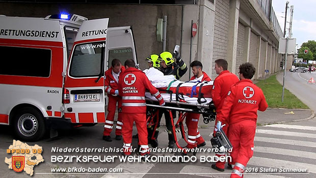 20160517 Verkehrsunfall in Baden  Foto: © Stefan Schneider