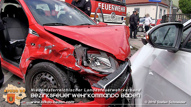 20160517 Verkehrsunfall in Baden  Foto: © Stefan Schneider