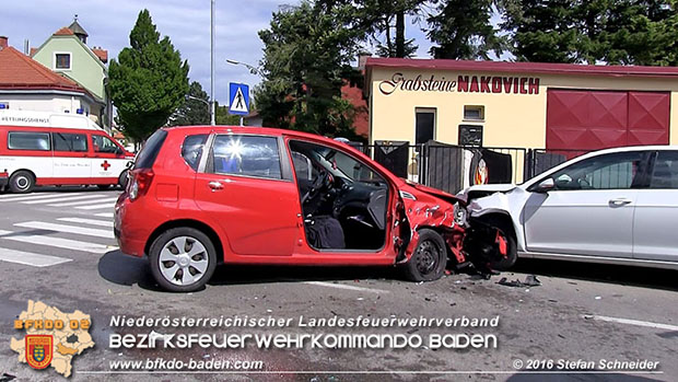 20160517 Verkehrsunfall in Baden  Foto: © Stefan Schneider