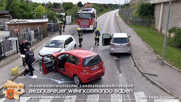 20160517 Verkehrsunfall in Baden  Foto: © Stefan Schneider
