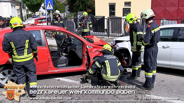 20160517 Verkehrsunfall in Baden  Foto: © Stefan Schneider