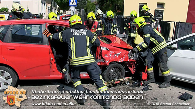 20160517 Verkehrsunfall in Baden  Foto: © Stefan Schneider