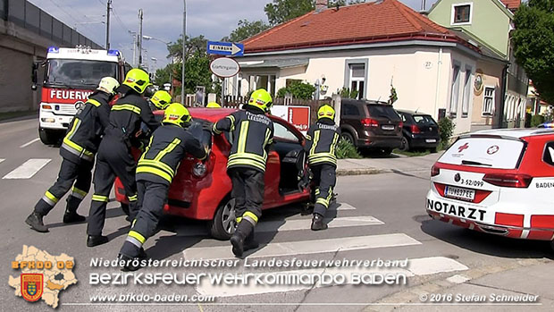 20160517 Verkehrsunfall in Baden  Foto: © Stefan Schneider