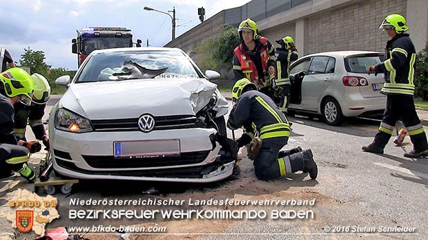 20160517 Verkehrsunfall in Baden  Foto: © Stefan Schneider