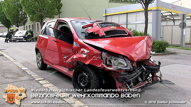 20160517 Verkehrsunfall in Baden  Foto: © Stefan Schneider